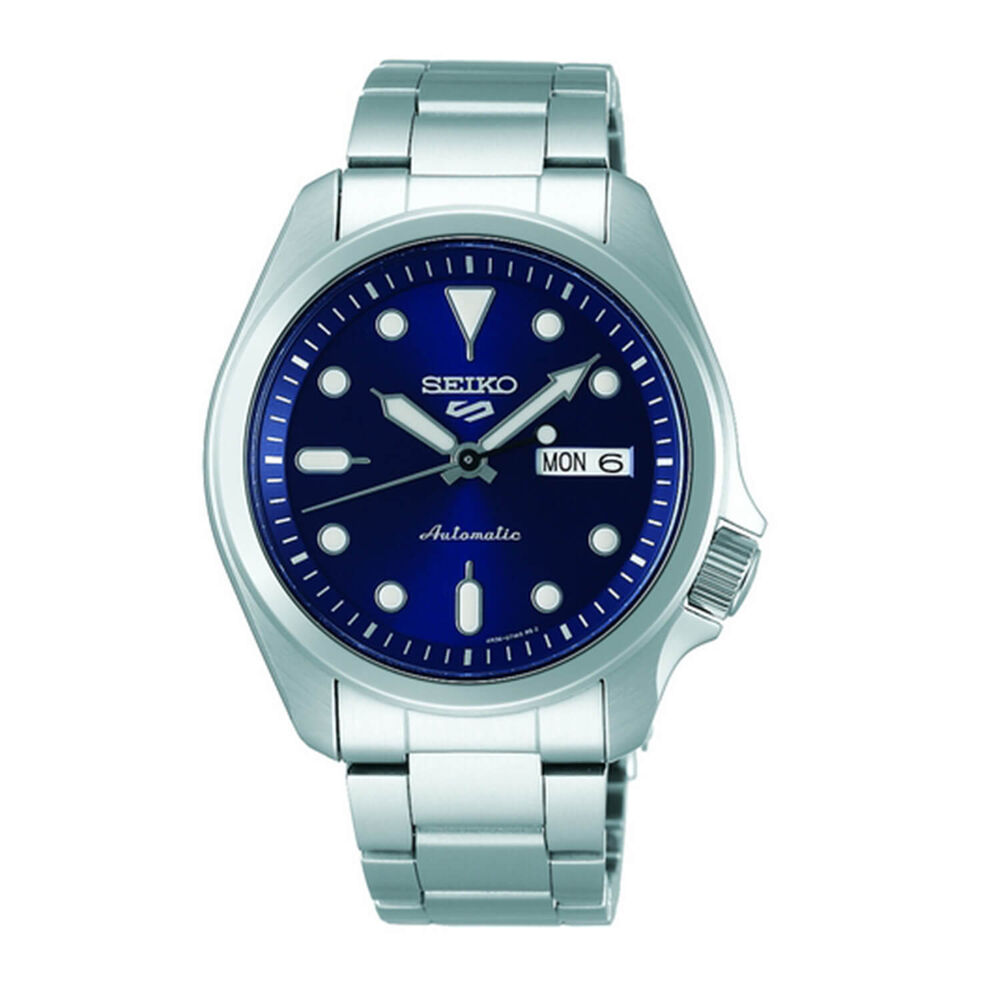 Seiko 5 Sports 40mm Blue Dial Bracelet Watch
