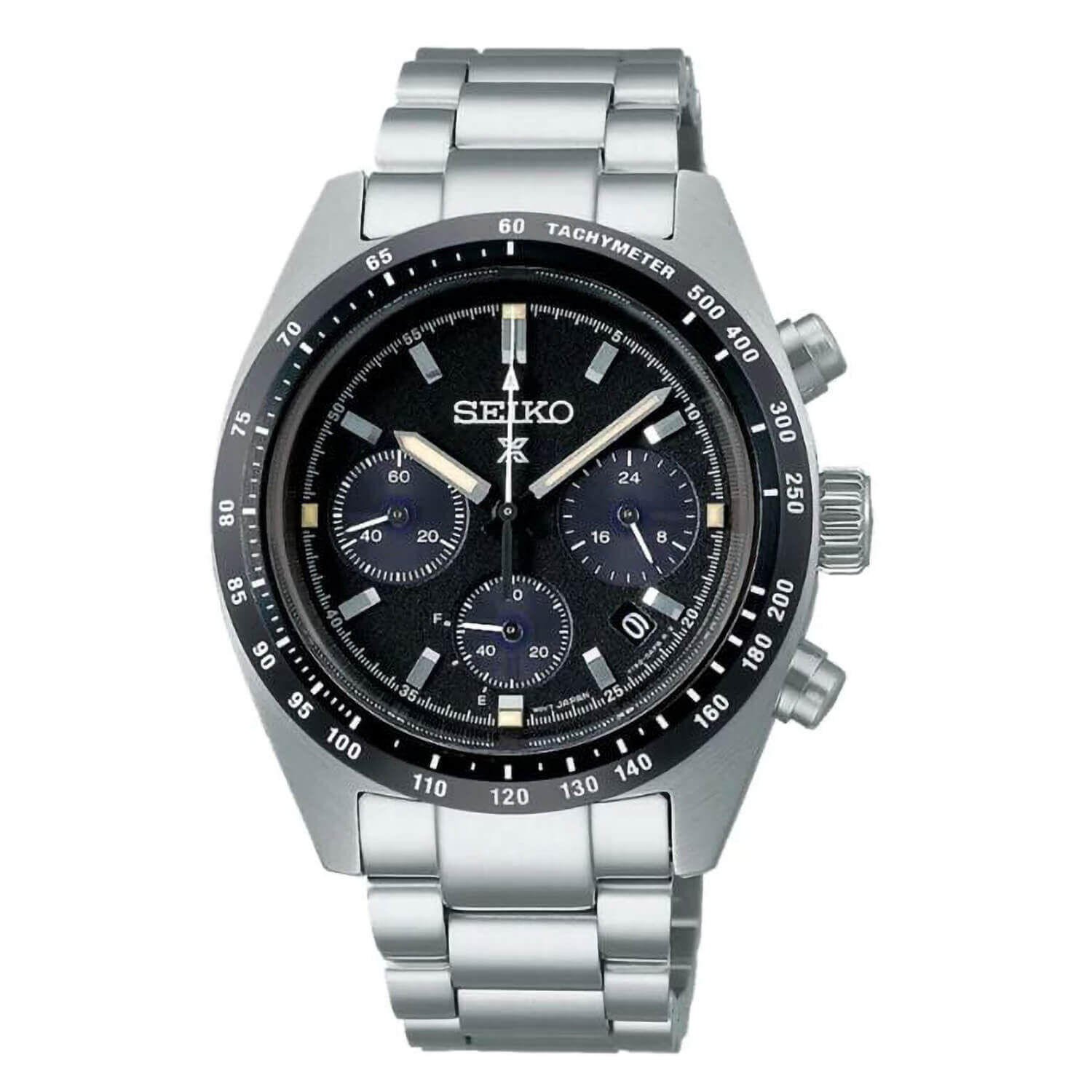 Seiko solar chronograph tachymeter top