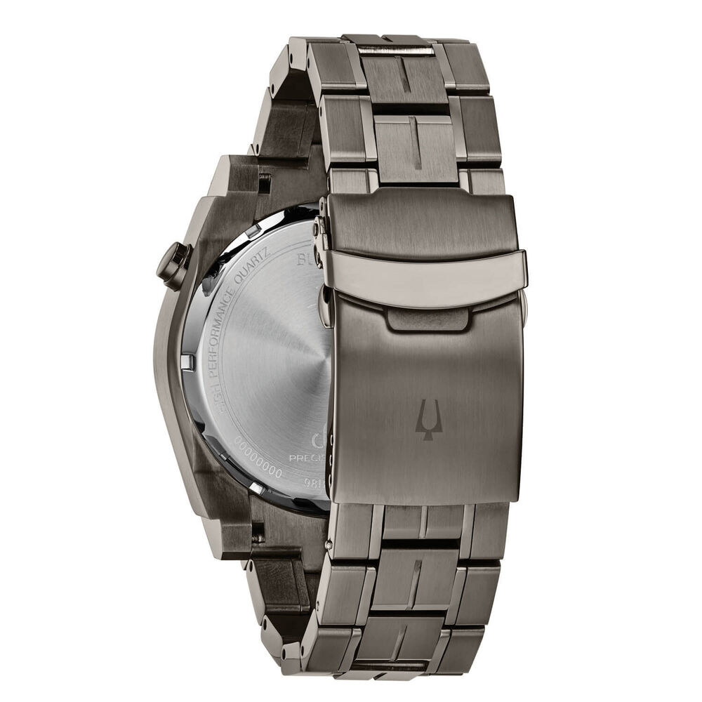 Bulova Precisionist 46.5mm Steel Case Bracelet Black Dial Watch image number 1