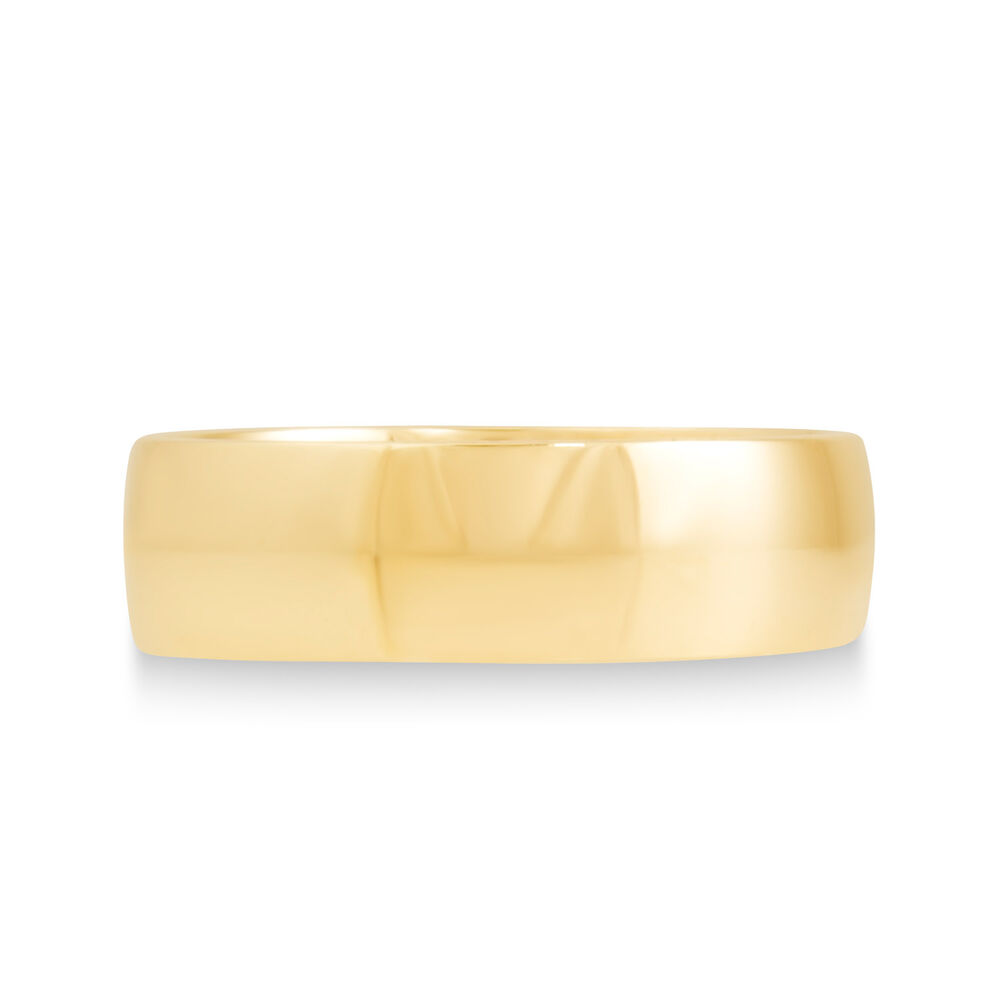 9ct Gold 6mm Gents Wedding Ring image number 1