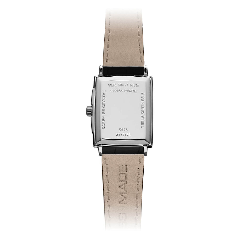 Raymond Weil Toccata Quartz White Dial Black Roman Numerals Steel Case Black Leather Strap Watch