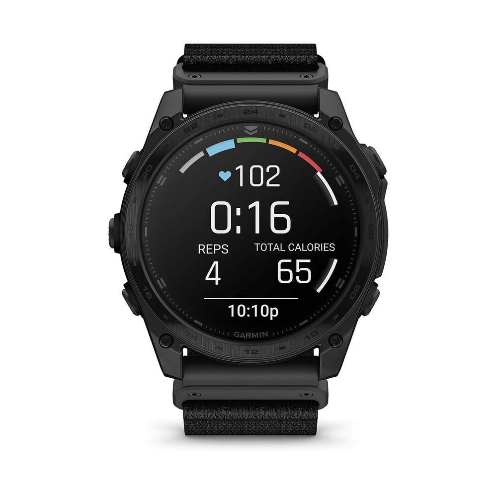 Garmin tactix® 8 Solar 51mm Dial Black Silicon Strap Watch image number 1