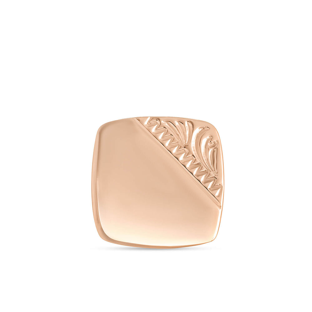 Gents Rose Gold-Plated Cushion English Tie Tack image number 0