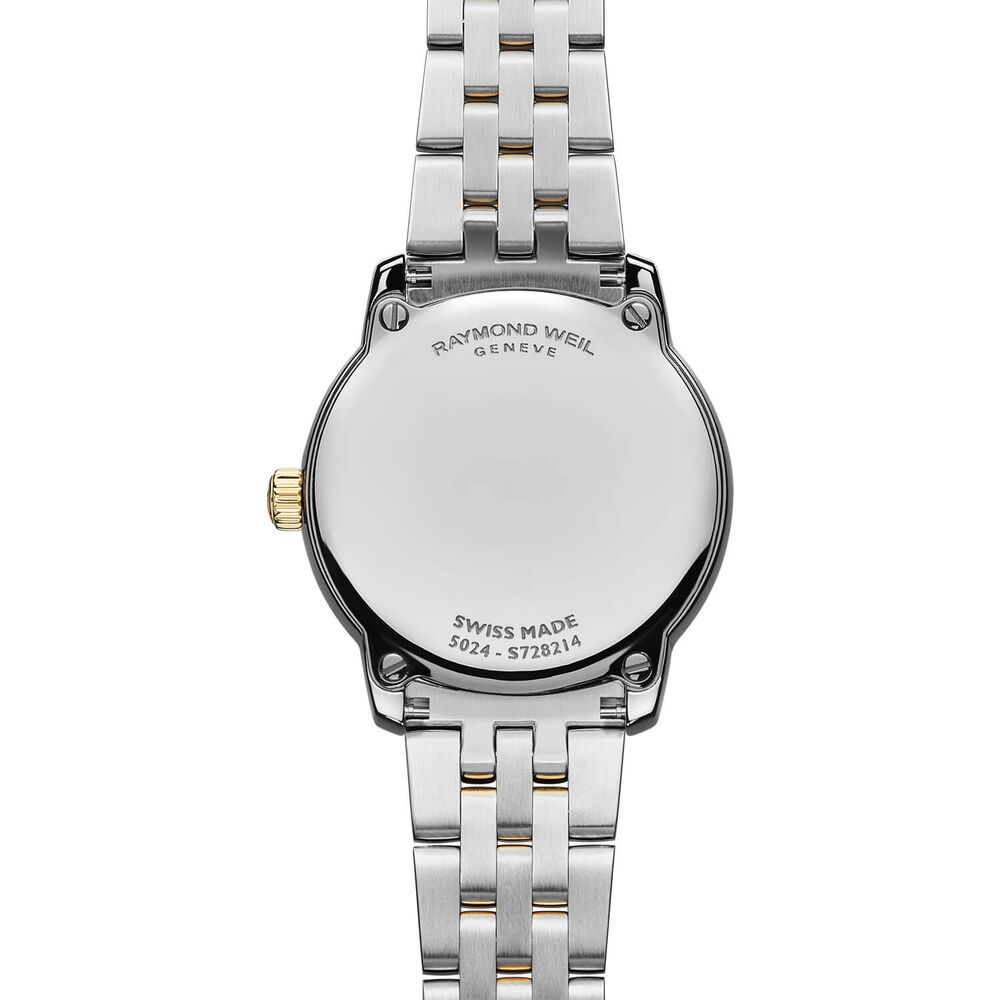 Raymond Weil Toccata Classic 24mm MOP Dial Diamond Set Bezel Gold PVD Steel Bracelet Watch