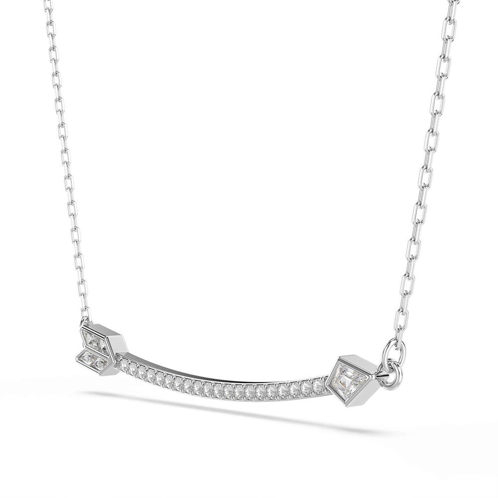 Swarovski Idyllia Crystals & Cubic Zirconia Rhodium Plated Arrow Pendant