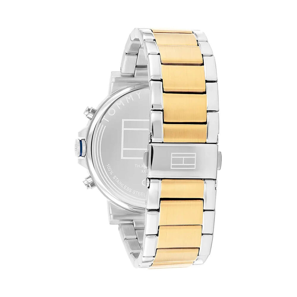 Tommy Hilfiger Tyson 43mm Blue Dial Rwo Tone Bracelet Watch image number 2