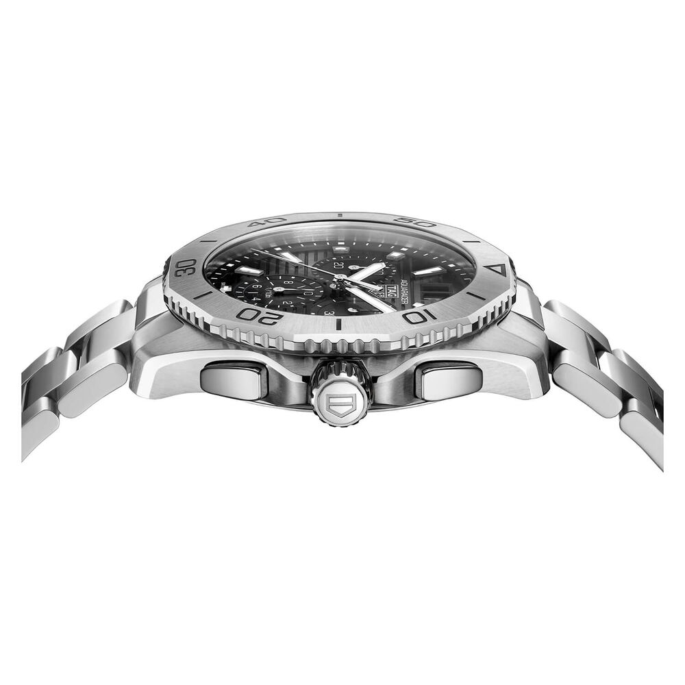 TAG Heuer Aquaracer Professional Chrono 40mm Black Dial Steel Bracelet Watch image number 2