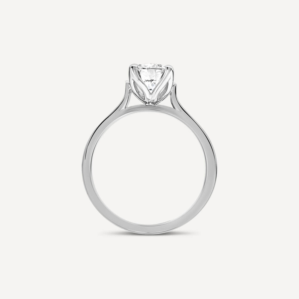 Born Platinum Lab Grown 1.20ct Round Brilliant Diamond Ring image number 3