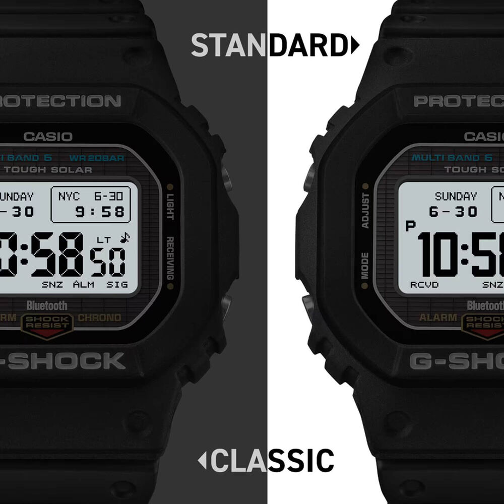 G-SHOCK 5600 Series 49.1x44.1mm Black Digital Display Resin Strap Watch