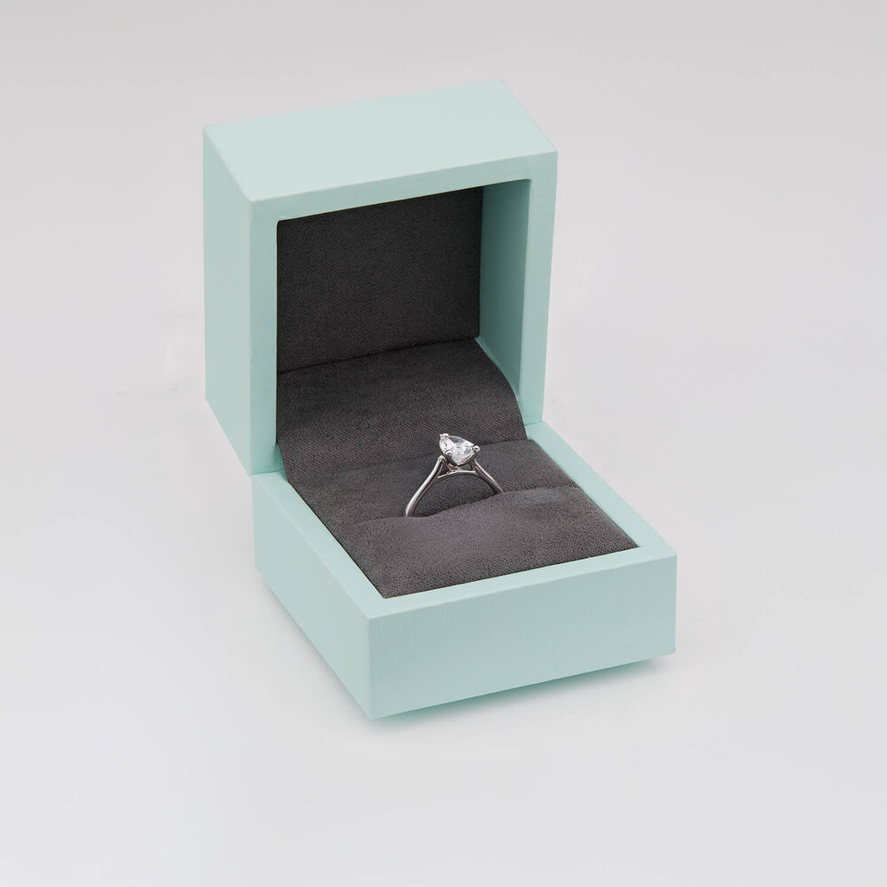 Born Platinum Lab Grown 1.20ct Pear Diamond Ring image number 4