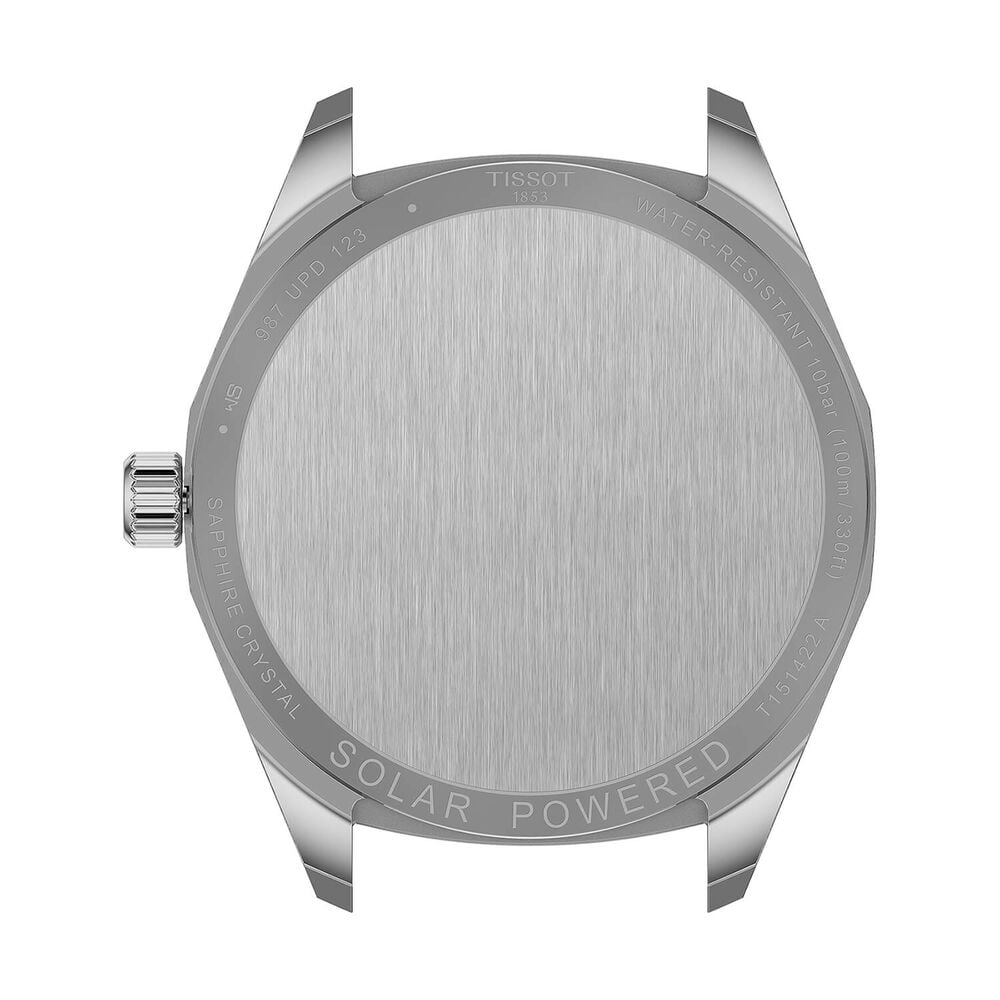 Tissot PRC 100 Solar 39mm Silver Dial Steel Bracelet Watch image number 4