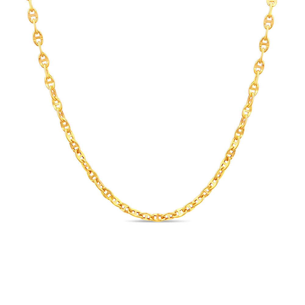 9ct Yellow Gold Gucci Style Link 16' Chain Necklace