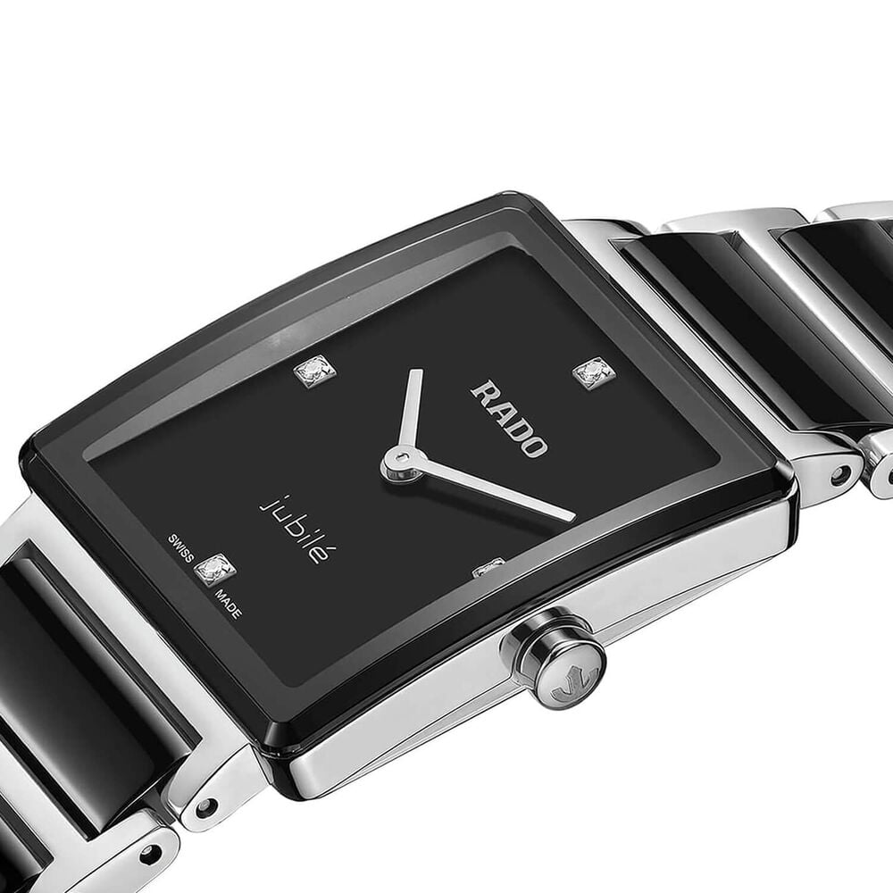 Rado Integral Diamonds 23mm Black Dial Bracelet Watch