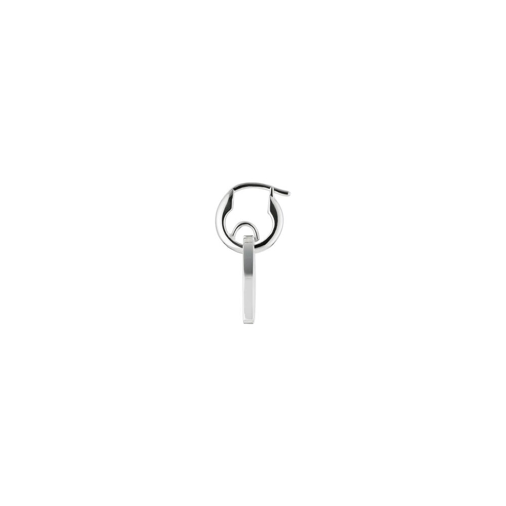 Gucci Trademark Heart Pendant Hoop Earrings