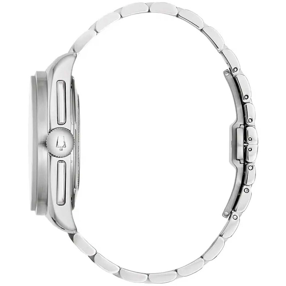Bulova Lunar Pilot Chronograph Blood Moon 44mm Red Dial Steel Bracelet Watch image number 1