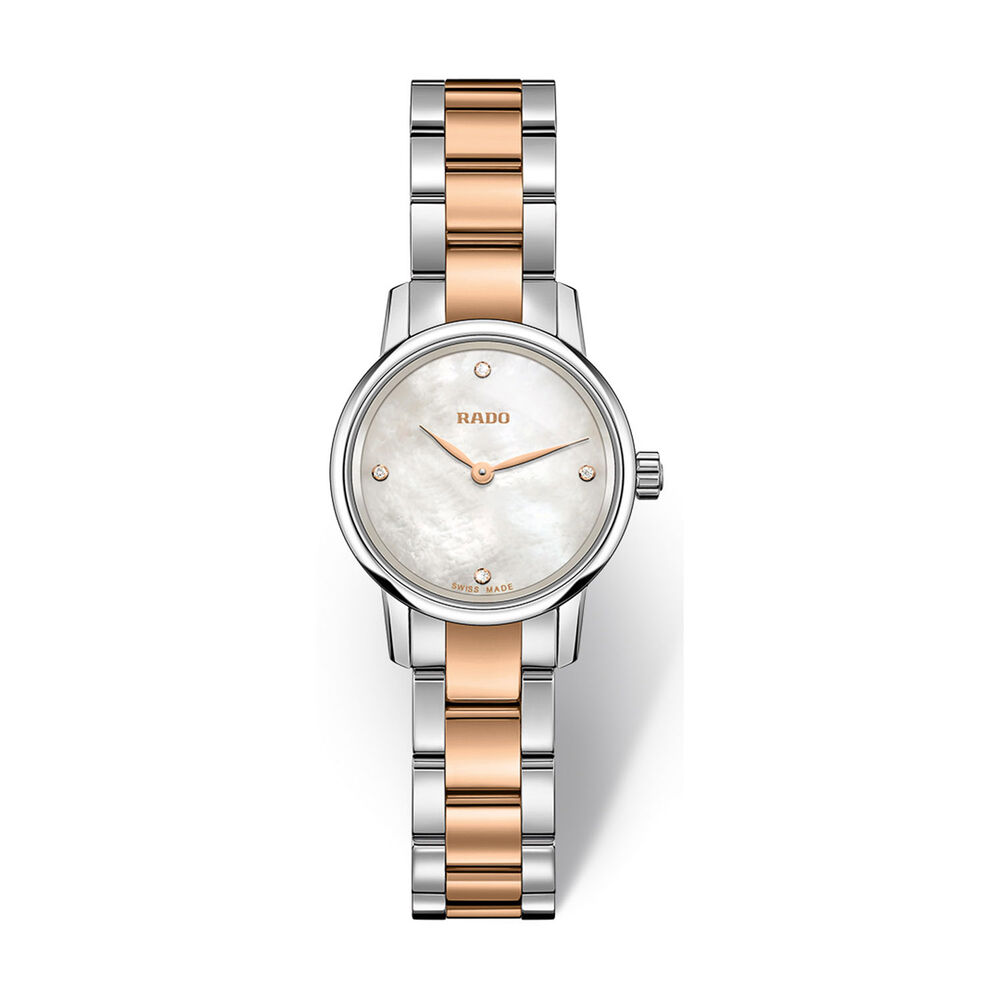 Rado Coupole Classic Mini Mother of Pearl Two Tone Rose Bracelet Watch