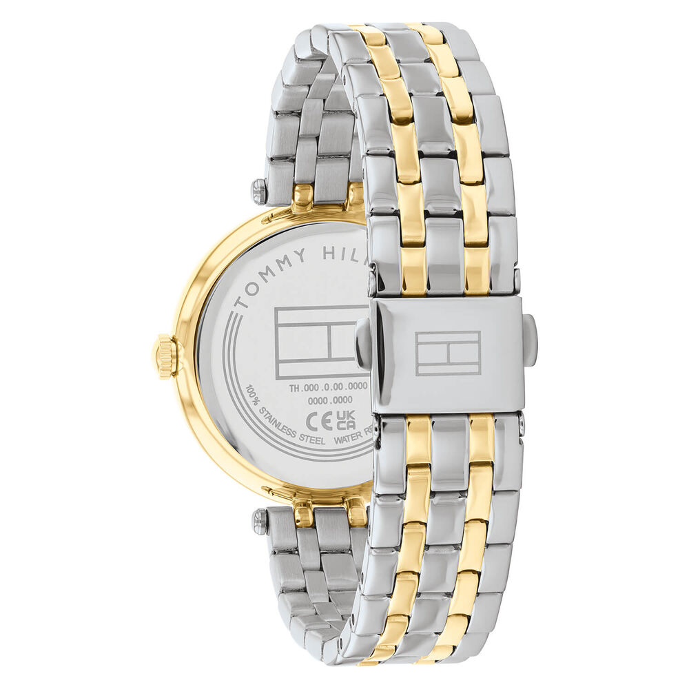 Tommy Hilfiger 34mm Black Dial Zirconia Bezel Two-Tone Steel Bracelet Watch image number 2