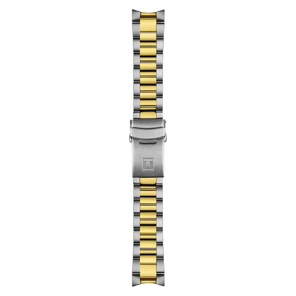 Tissot Seastar 1000 Quartz GMT 40mm Black Dial Black & Brown Bezel Steel Bracelet Watch image number 3