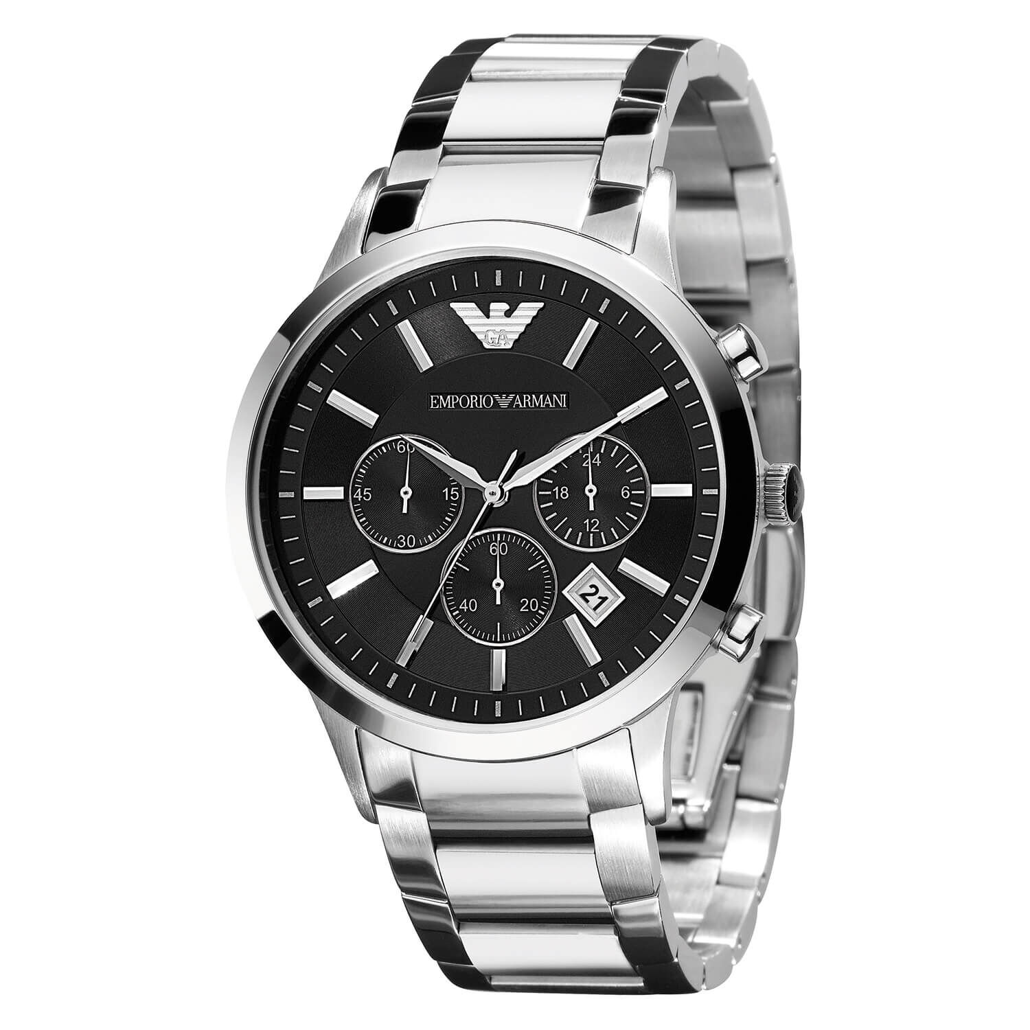Emporio Armani Classic Chronograph Steel 43mm Men s Watch