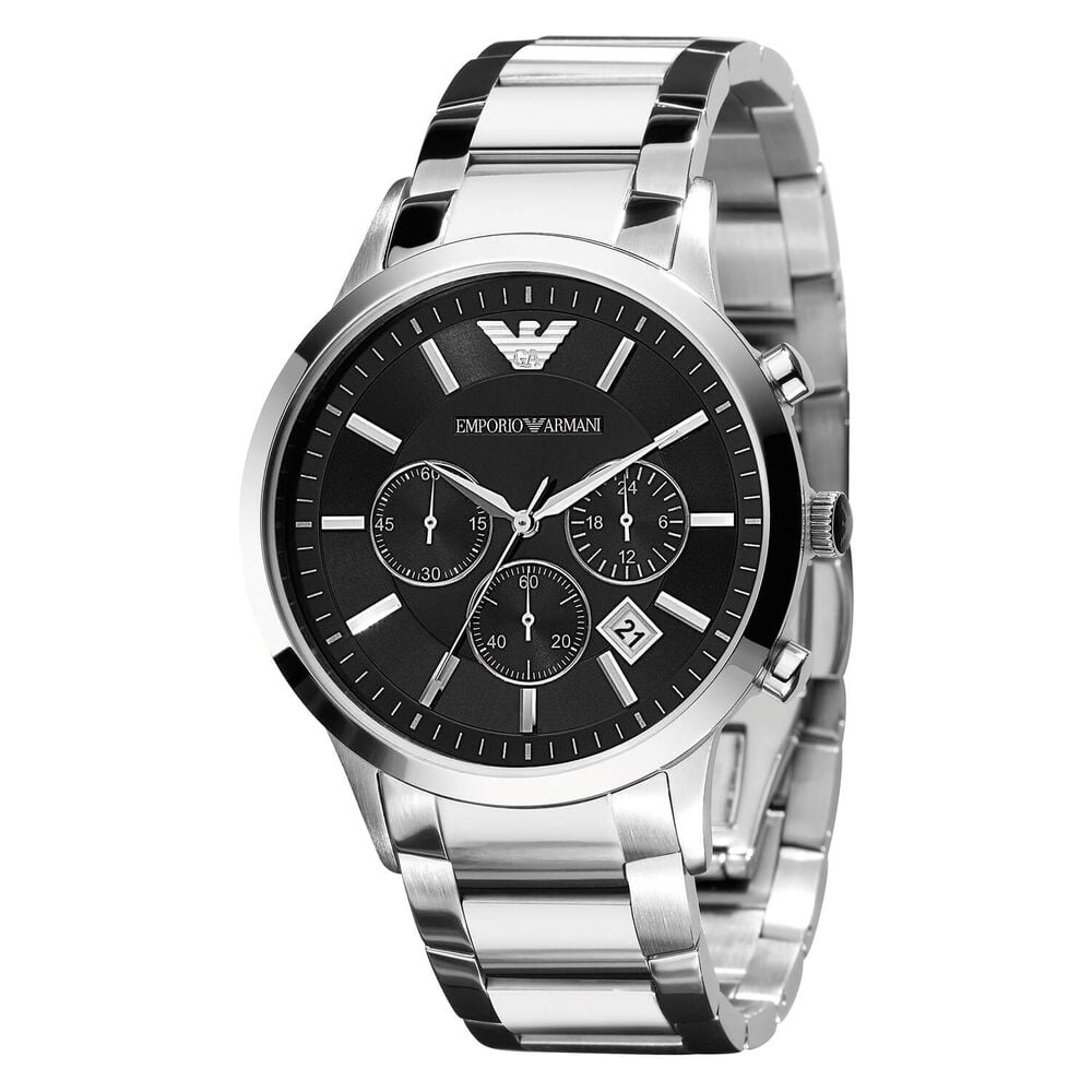 Emporio Armani Classic Chronograph Steel 43mm Men's Watch image number 0