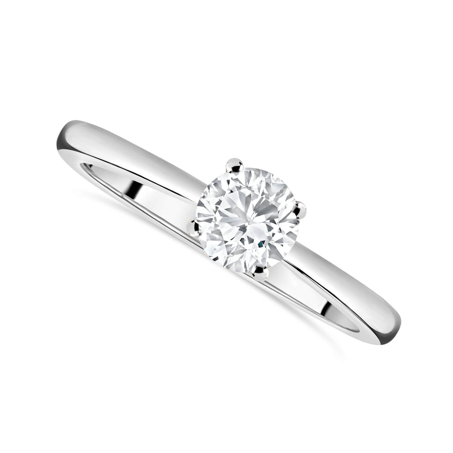 White gold setting clearance for round diamond