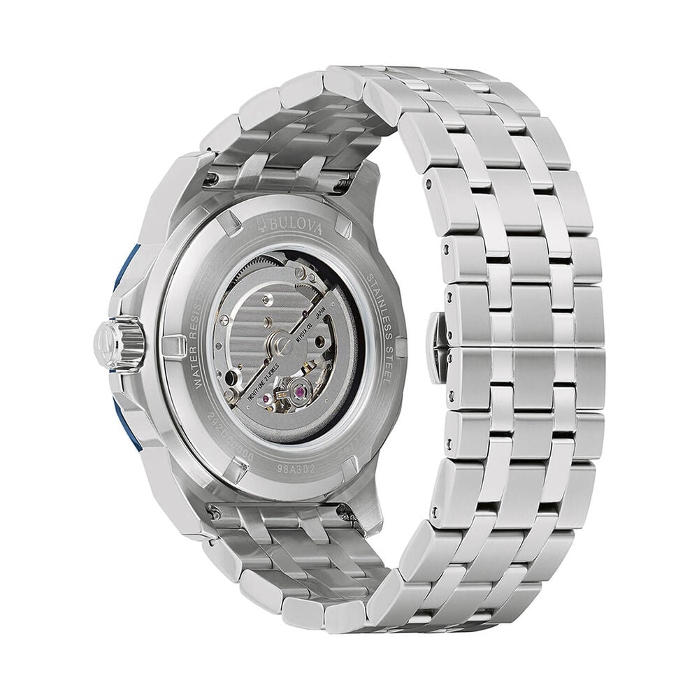 Bulova Marine Star Automatic 45mm Blue Dial Stainless Steel Bracelet Watch image number 1