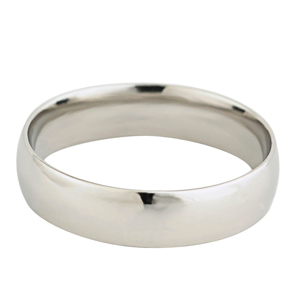 Platinum 5mm Gents Wedding Ring