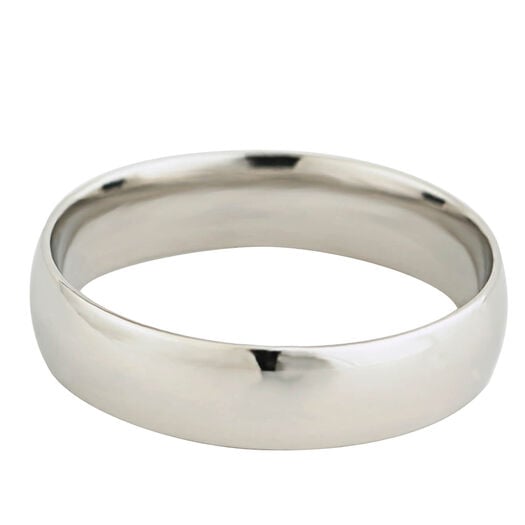 Platinum 5mm Gents Wedding Ring