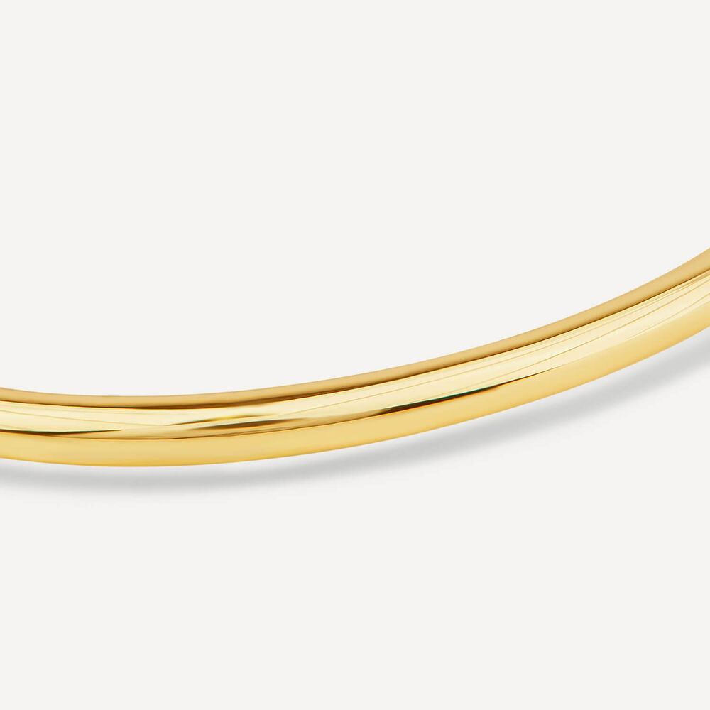 9ct Yellow Gold Plain Bangle image number 2