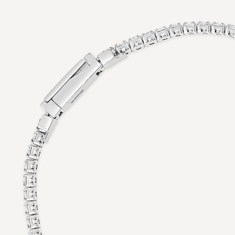 Sterling Silver Cubic Zirconia Tennis Bracelet image number 4