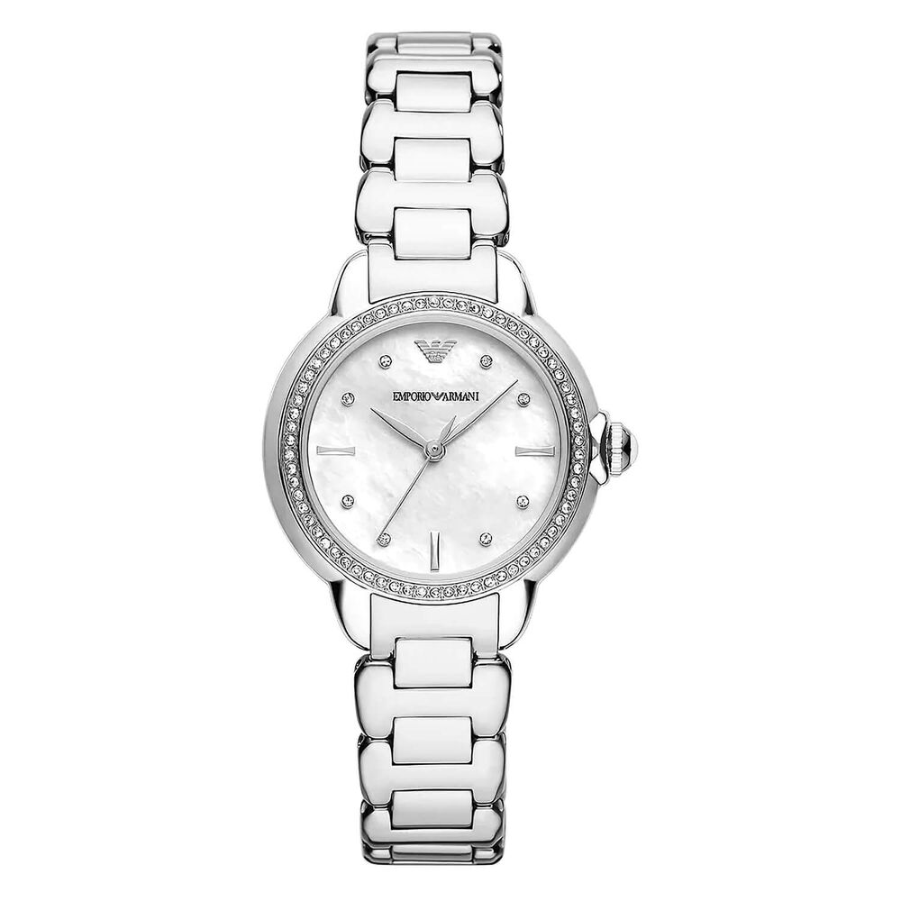 Emporio Armani Mia 32mm MOP Dial Steel Bracelet Watch