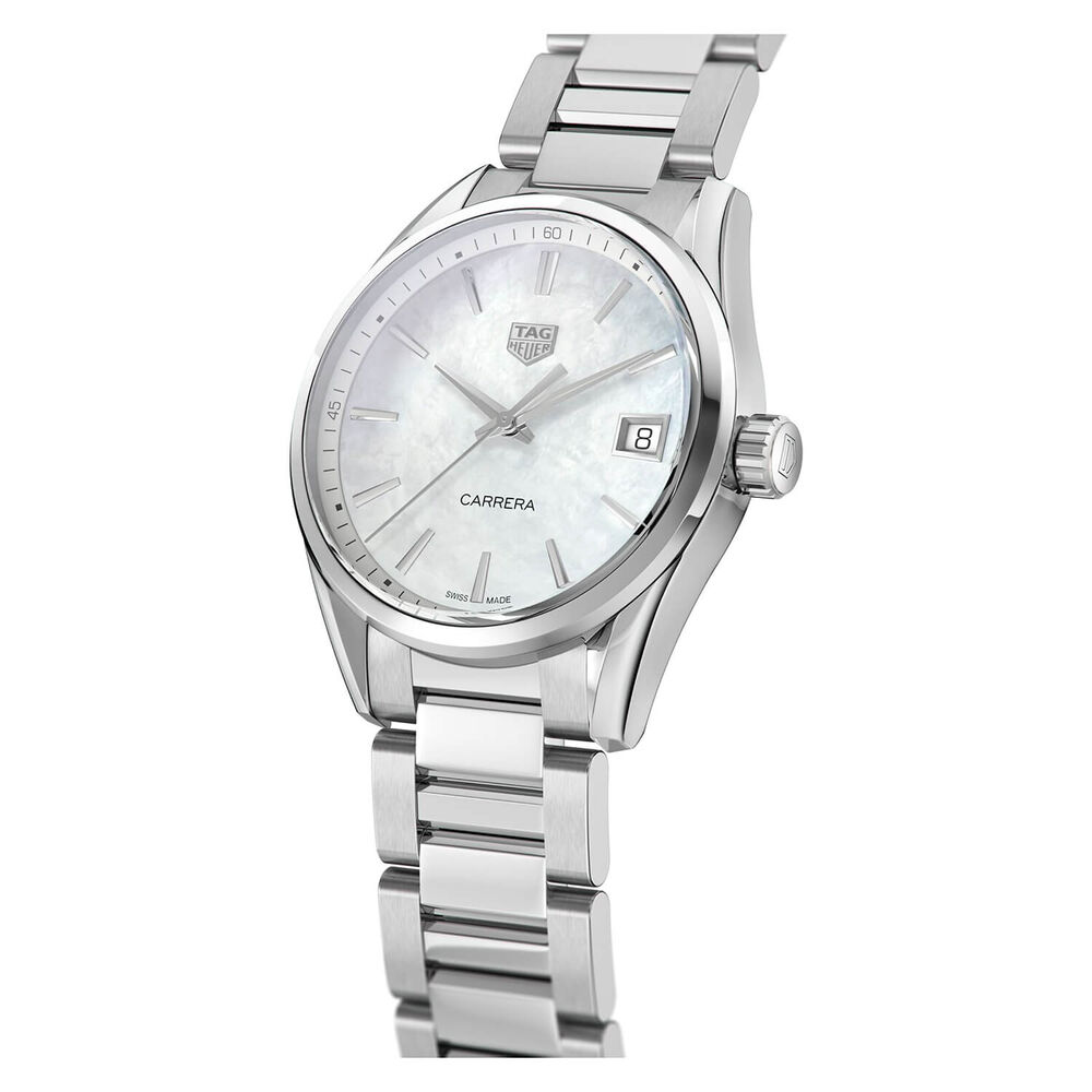TAG Heuer Carrera Pearl & Steel 36mm Ladies' Watch image number 2