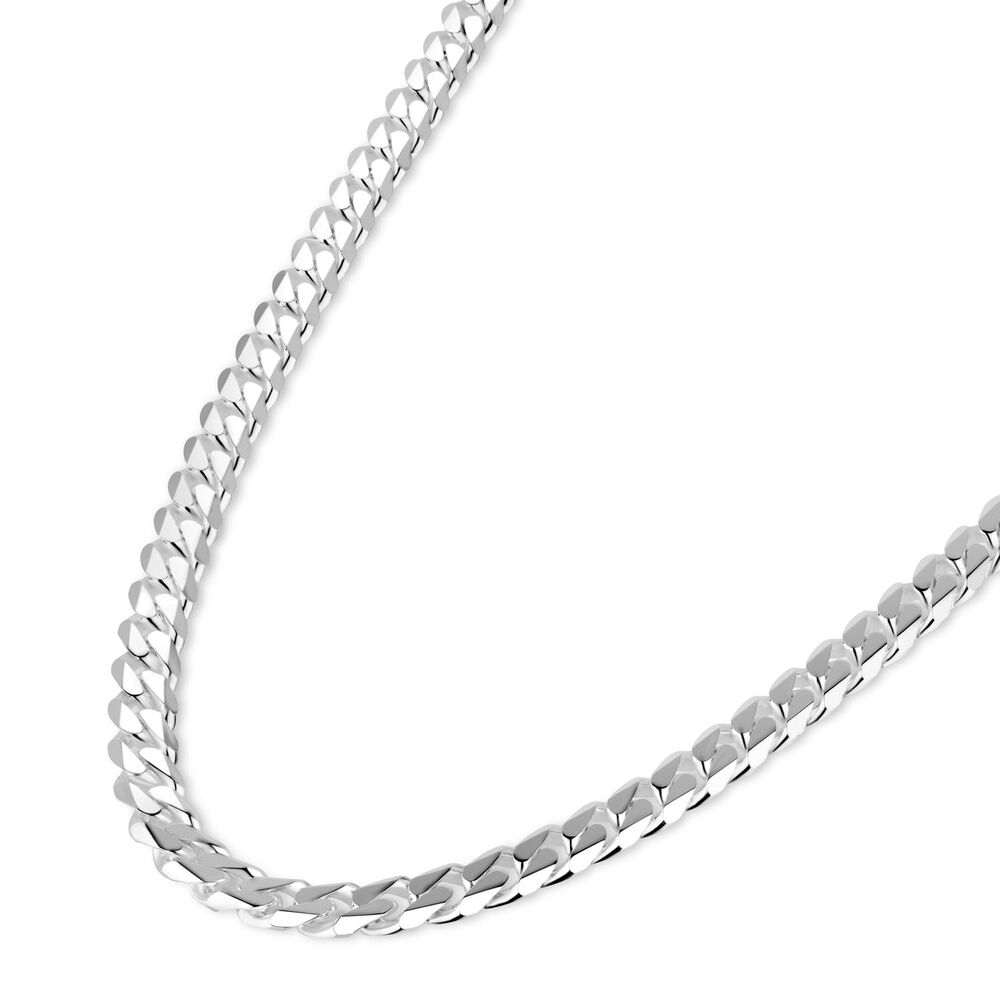 Gents Sterling Silver Curb Link Chain Necklace