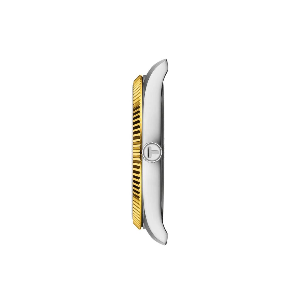 Tissot Ballade 40mm Silver Dial Yellow Gold PVD Steel Bracelet Watch image number 1