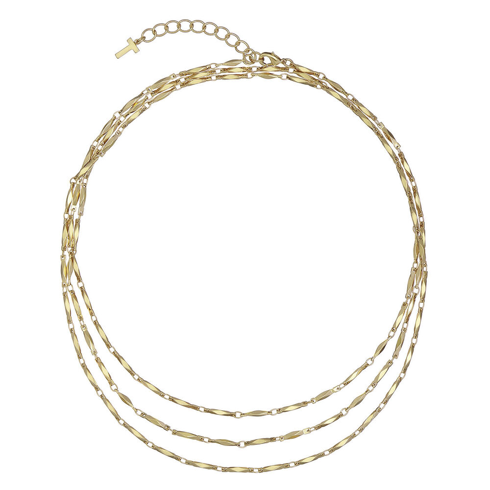 Ted Baker SPARKIA Sparkle Chain Wrap Gold Tone Necklace
