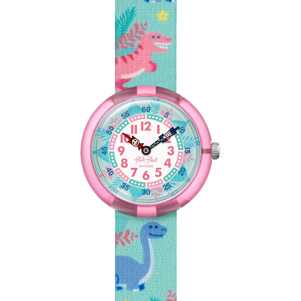 FLIK FLAK Dino Party 30.60mm Quartz Kids Watch image number 1