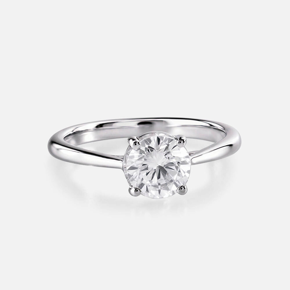 Prism 9ct White Gold 1.00ct Round Brilliant Diamond Solitaire Ring