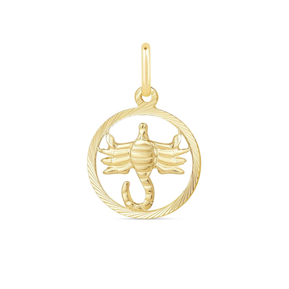 9ct Scorpio Zodiac Pendant (Chain Included) image number 0