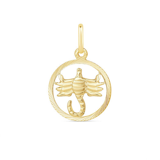 9ct Scorpio Zodiac Pendant (Chain Included)