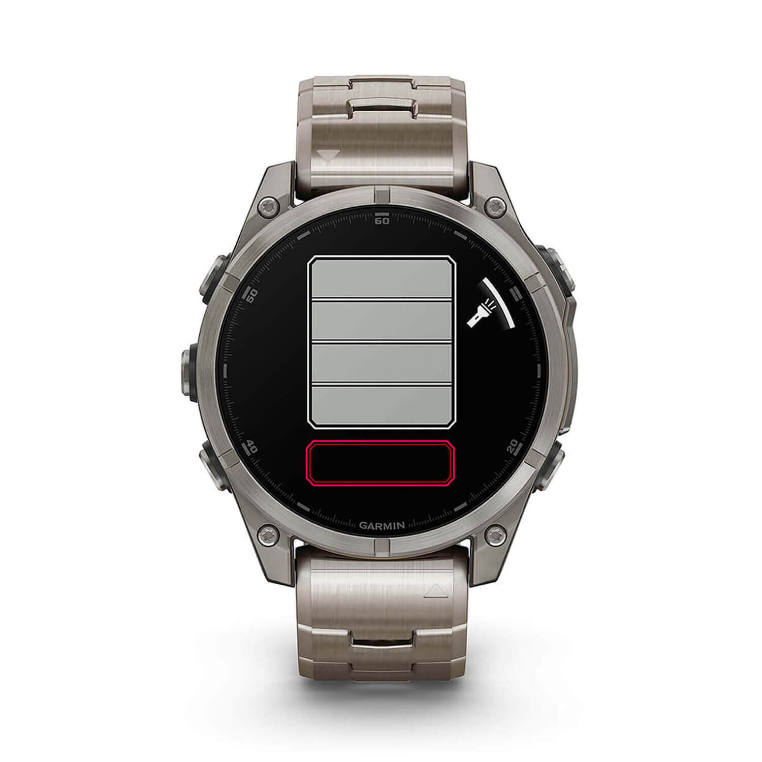 Garmin fenix 8 AMOLED Sapphire 47 Vented Titanium Bracelet