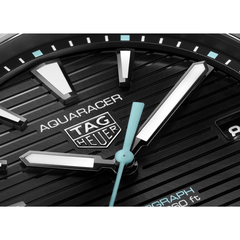 TAG Heuer Aquaracer Professional 200 Solargraph 40mm Black Dial Stainless Steel Bracelet Watch image number 5