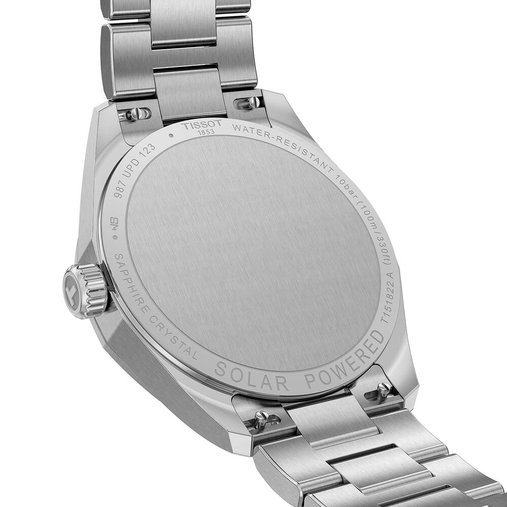 Tissot PRC 100 Solar 34mm Blue Dial Stainless Steel Bracelet Watch