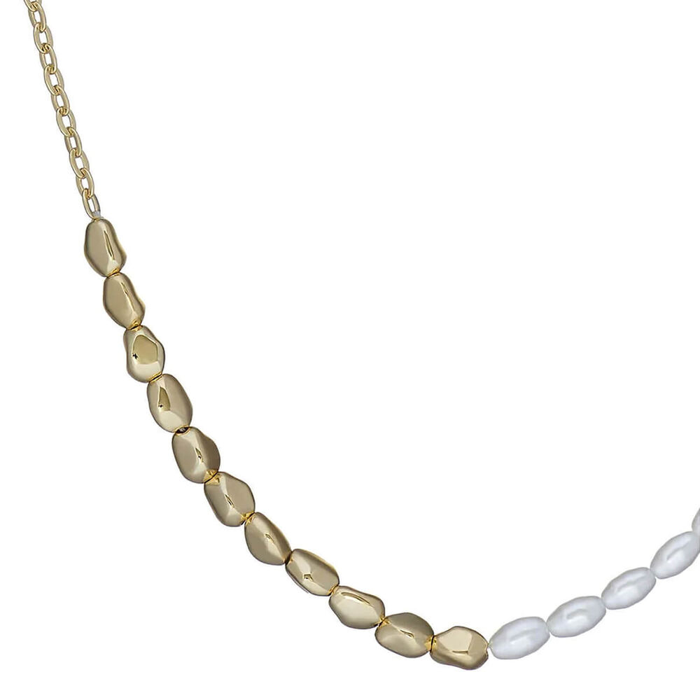 Ted Baker Ilenie Yellow Gold Plated Pearl Bead Necklace