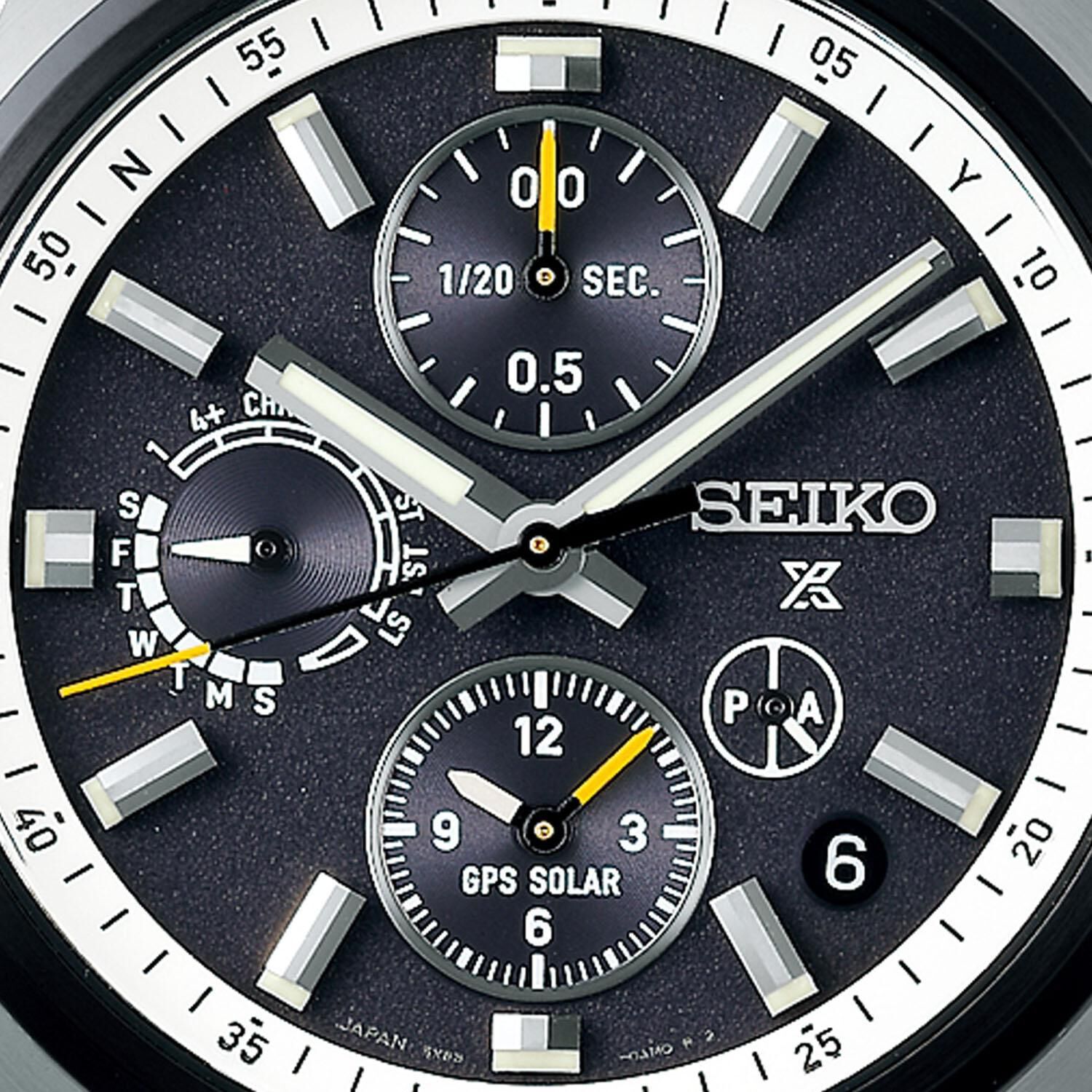 Seiko Prospex GPS Solar Chronograph Speedtimer Black Watch