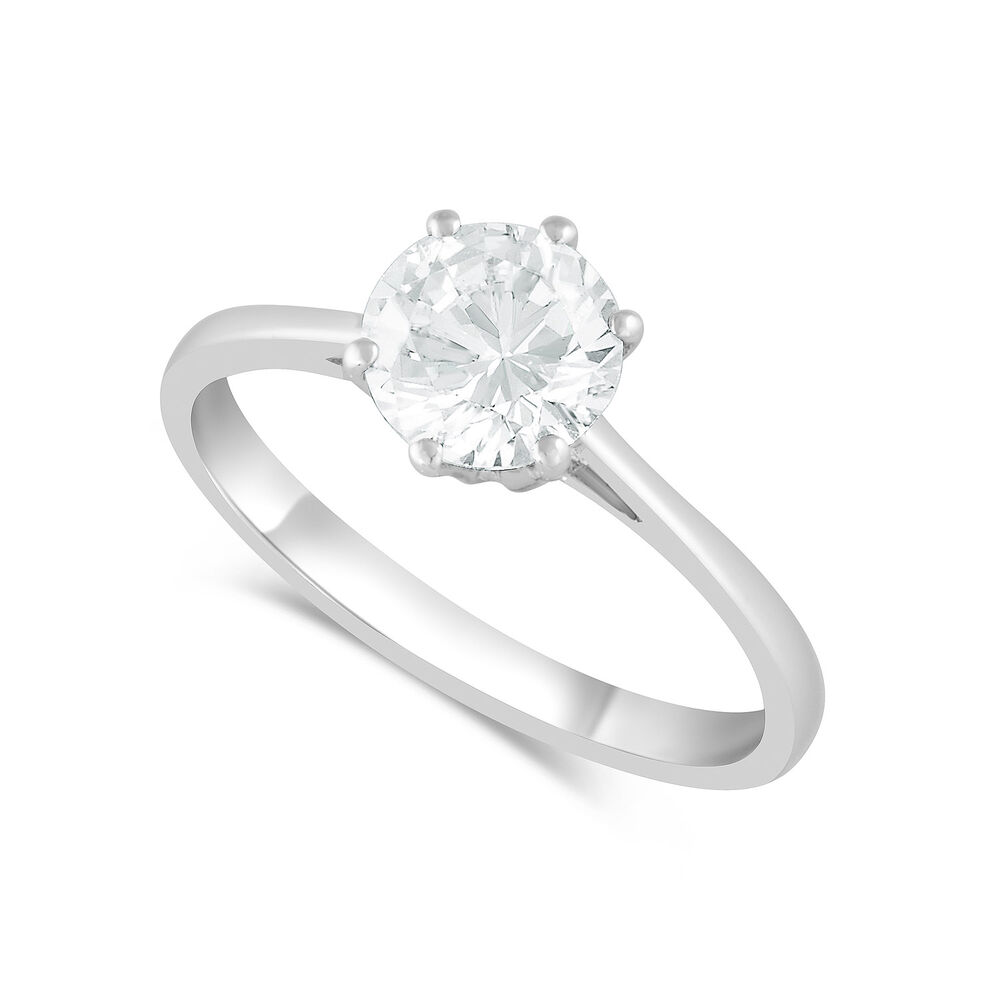 9ct White Gold Dress Ring