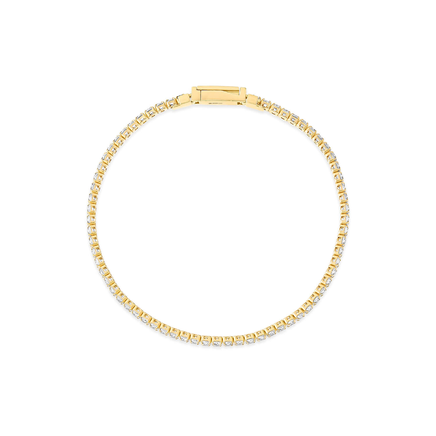 Tennis bracelet store gold plated