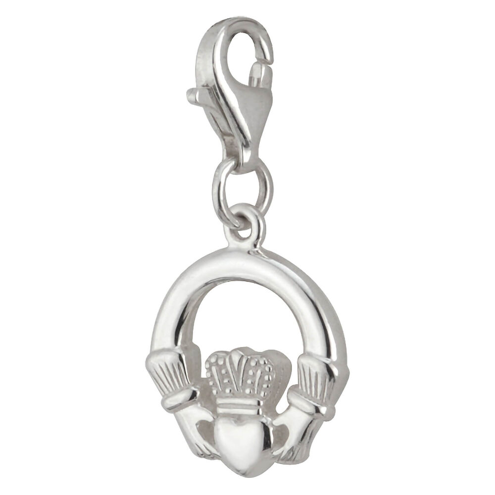 Sterling Silver Claddagh Charm image number 0
