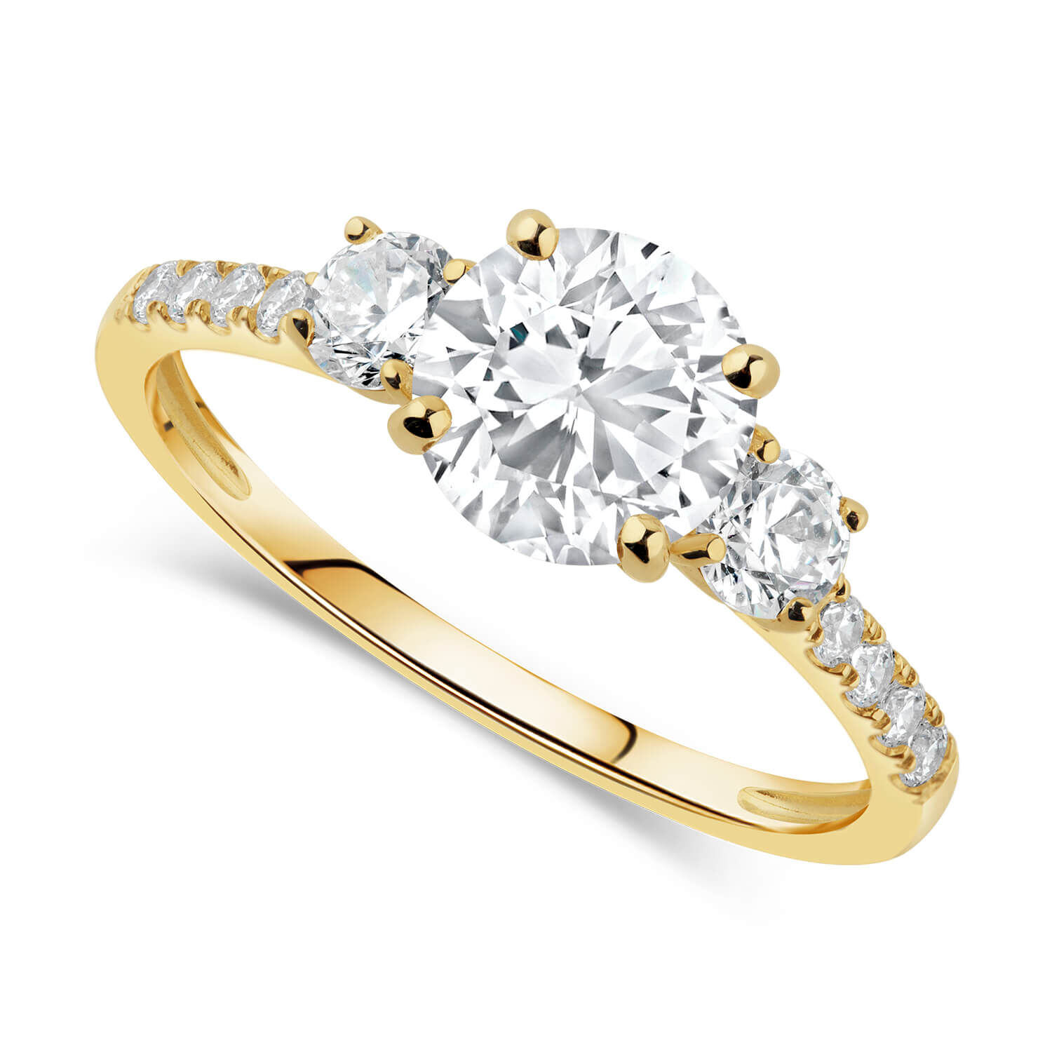 9 carat gold cubic zirconia outlet rings