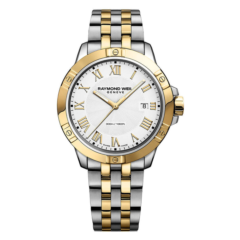 Raymond Weil Tango Silver Roman Dial Two Tone PVD Bracelet Watch