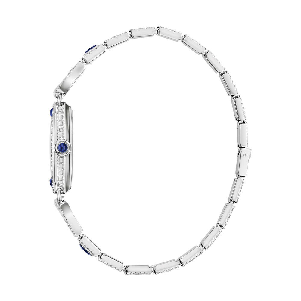 Bulova Heritage Miss America Limited Edition 18.3mm Silver Dial Blue Hands Steel Bracelet Watch image number 3